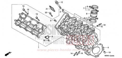 CULASSE (1) CBR600FX de 1999